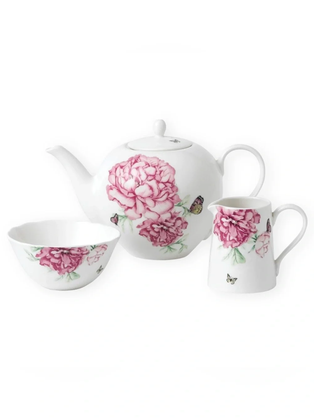Royal Albert Miranda Kerr Everyday Friendship 3 Piece Porcelain Tea Set Floral